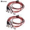 Chanmoo 2Pack 4Leds RC Car LED Lights White Headlights Red Taillight Kit Accessories for RC Buggy Truck Tank Crawler Car SCX10 SCX24 TRX4 TRX6 Slash Rustler Redcat 4WD Traxxas HSP Tamiya Redcat view 2