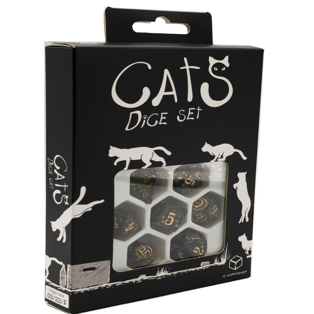 Cats Dice Set Pixel by Q-Workshop, Dice Game