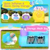 Inflatable Bounce House for Kids 3-6 with Water Slide Ball Pit Pool & 50 Ocean Balls, 5 in 1 Bouncy Castle w/ 6 Sticky Ball Dart Board Game, Basketball Hoop, Storage Bag & Blower Indoor Outdoor Party view 4