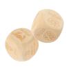 Abaodam Food Decision Dice Decider 2pcs Engraved Wooden Dice Valentines Day for Husband Wife Boyfriend Girlfriend Women Men Him Her Christmas Birthday view 1