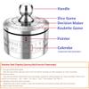 XinSiChen Stainless Steel Lucky Fidgeting Spinner Mens Gifts Office Desktop Anxiety Relief Paperweight Roulette Dice Game Decision Maker Important Date Reminder Calendar view 2