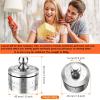 XinSiChen Stainless Steel Lucky Fidgeting Spinner Mens Gifts Office Desktop Anxiety Relief Paperweight Roulette Dice Game Decision Maker Important Date Reminder Calendar view 3