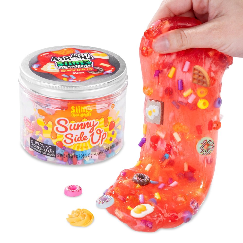 Crazy Aaron's Slime Charmers - Sunny Side Up - Vibrant Red Water Slime, Sensory Toys for Kids - Creative and Endless Fun, Stress Relief Therapy, Gifts for Girls and Boys - Made in USA