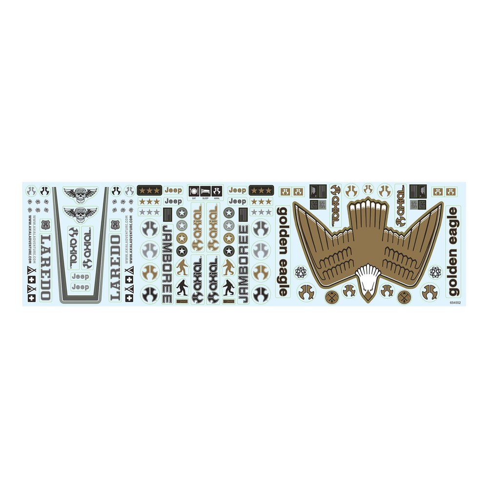 Axial Jeep Heritage Decal Sheet AXI-1049