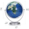 Detailed 720 Rotating Globe, Easy to Read Blue Ocean Geographic Globe, World Globe for Kids Classroom Learning Earth Globe New view 2