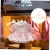 ibasenice 4pcs Wooden Miniature Doll Clothes Hangers Sturdy Smooth Non-damaging Hangers for Organizing Doll and Clothes for Dollhouse Display and Storage view 2