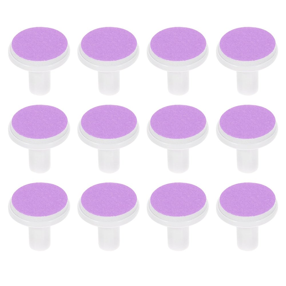 POPETPOP Baby Nail File Replacement Pads 12Pcs Electric Nail Grinding Heads Safe Infant Trimmer Accessories Compatible with Standard Files 0.70 Inch