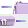 BOVKE Carrying Case for Anbernic RG405V Retro Handheld Game Console, Vertical Version Android Retro Handheld Game Holder with Mesh Pocket for Charging Cables, Purple view 4