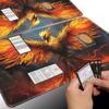 SOTWONSO Board Game for TCG Playmat Table Mats Games Size 60X35 cm Mousepad Compatible for MTG RPG CCG Trading Card Game Play mats with 6 Dice (Playmat 22) Flaming Phenix view 4