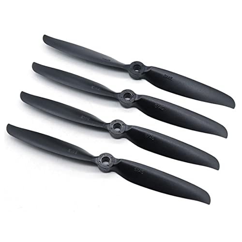 10pcs/lot 6040 6x4 6x4E Propellers Glass Fiber & Nylon Props Fit 2450 Hihg Speed Brushless Motor for RC Airplane Quadcopter (Color : Black 6040E)