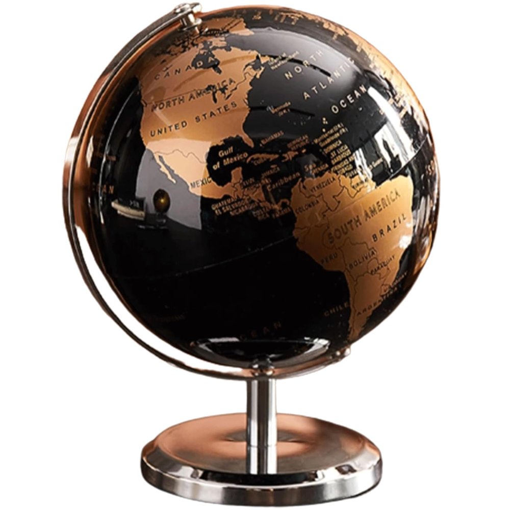 Detailed Dia 5.5-inch/14CM Globe, Mini Size 360 Rotating World Globe, Earth Globe Educational/Geographic Modern Desktop Decoration New