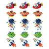 15 Pcs Outer Space Cake Toppers - Creative Astronaut and Planet Decorations for Kids Birthday Parties and Baby Showers view 1