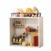 PaletteLife Mini Room Diorama Display Shelf for Anime Figures, Stackable Wooden Display Case with Glass Door, Collectible Scene Shelf, White view 1