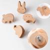 10 Pack Cabinet Drawer Handles for Kids, Animal & Cloud Shape, Wooden Furniture Knobs, Cartoon Cupboard Wardrobe Door Pull Handles, Bedroom Kitchen Knobs with Screws,E view 4