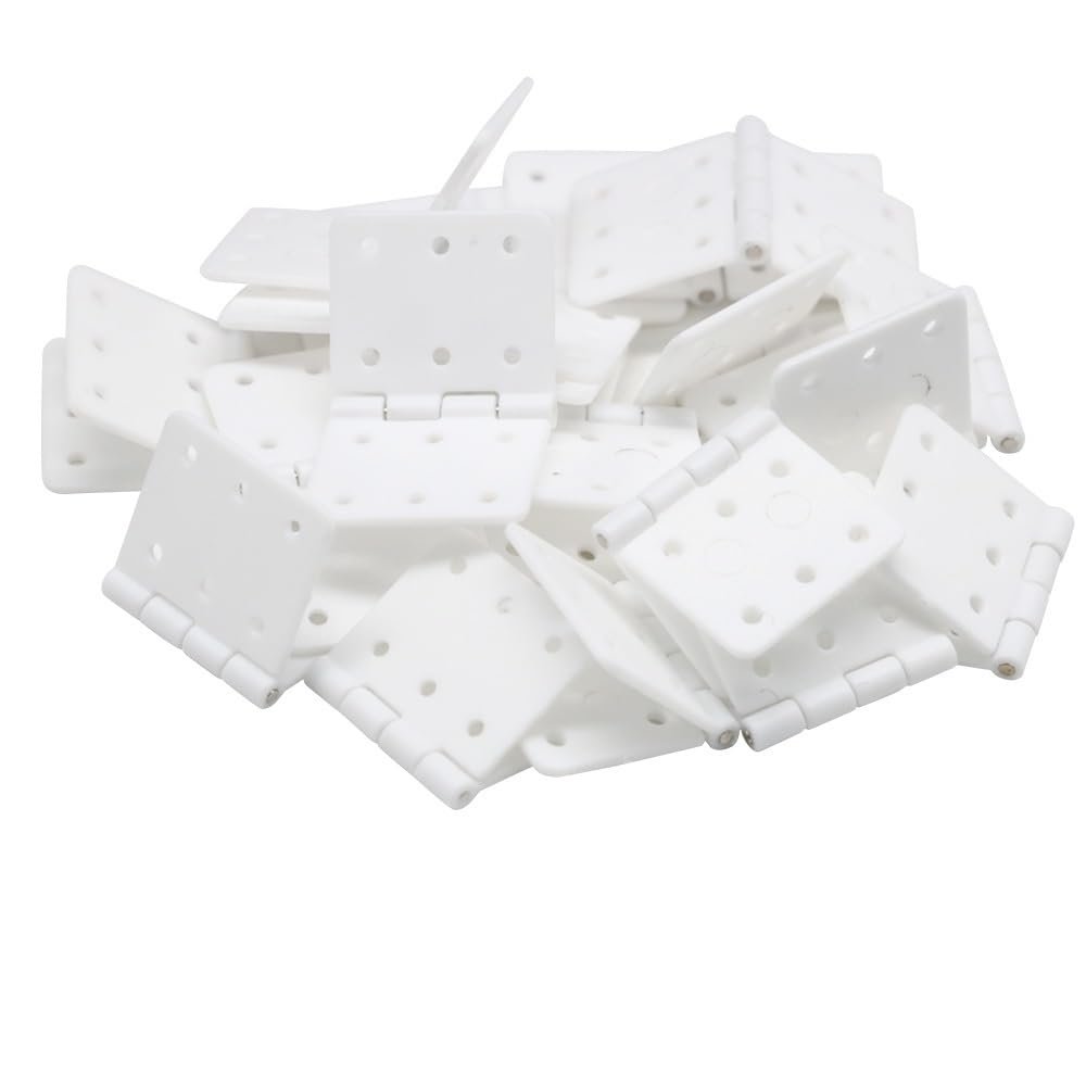 DAYUDDRICAR 20 PCS RC Airplane Nylon & Pinned Hinge 12x24mm 16x29mm 20x36mm Kit Spare Part for RC Airplane Plane Parts Model Replacement (Color : 20 pcs 16x29mm)