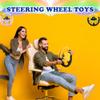 Fahacop 2 Pack Car Driving Simulated Toy Kids Steering Wheel Copilot Driving Steering Wheel Toy with Light Music for Kids Early Learning Educational Sounding Toys, 2 Colors view 4