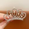 efdyn Princess Crown Tiara Children's Comb Girls Pearl Rhinestone Hairpins Birthday Show Jewelry Crown Hairpins Hair Accessories Frenchsweet view 1