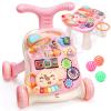 CUTE STONE 2-in-1 Baby Walker for Girls, Toddlers Learning Walker, Early Educational Push Walking Toys with Detachable Activity Center for Infants 12+ Months view 1