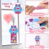 Qyeahkj 32 Sets Valentine's Day Bookmarks Foam Craft Kit for Heart Bookmarks DIY Craft Animal Face Heart Owl Foam Stickers for Home Activity Valentine Gift Party Favor Decorations view 4