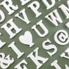 6 Inch White Unfinished Wooden Letters for Crafts, Marquee Letters, Wood Letters for Wall Decor, Home Party Projects, Letter H view 3