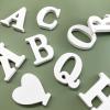 6 Inch White Unfinished Wooden Letters for Crafts, Marquee Letters, Wood Letters for Wall Decor, Home Party Projects, Letter H view 4
