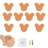 10 Pack Cabinet Drawer Handles for Kids, Animal & Cloud Shape, Wooden Furniture Knobs, Cartoon Cupboard Wardrobe Door Pull Handles, Bedroom Kitchen Knobs with Screws,A view 1