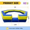 OZIS 15FT Inflatable Gaga Ball Pit with Built-in Blower, Portable Gagaball Court for Indoor/Outdoor Sports/Family Activities Easy to Setup (Blue&Yellow) view 2