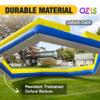 OZIS 15FT Inflatable Gaga Ball Pit with Built-in Blower, Portable Gagaball Court for Indoor/Outdoor Sports/Family Activities Easy to Setup (Blue&Yellow) view 3