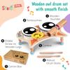 Stoie's Owl Drum Set for Babies and Toddlers, Wooden Percussion Musical Instruments for Kids, Eco Friendly, Montessori Educational Toy for Girls and Boys view 2