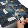 SOTWONSO Board Game for TCG Playmat Table Mats Games Size 60X35 cm Mousepad Compatible for MTG RPG CCG Trading Card Game Play mats with 6 Dice (Playmat with Zones 1) view 4