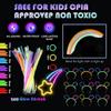 272 PCs Glow Party Supplies, 24 Foam Glow Sticks, 24 LED Glasses and 200 Glow Sticks  Bracelets, 12 Glow sticks headband 12 Fiber Optic Hair LightGlow Neon Party Favors for Wedding, Concert, Raves view 3