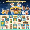 COOLTUNE Nativity Set for Kids  25 Piece Christmas Nativity Playset with Figures, Soft Rubber Jesus Story Play Toys for Toddlers, Children, Baby Girls Boys Ages 1 2 3 4 5 6+ at Home & Sunday School view 2