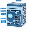 Adevena Electronic Piggy Bank, Mini ATM Password Money Bank Cash Coins Saving Box for Kids, Cartoon Safe Bank Box Perfect Toy Gifts for Boys Girls (Camouflage Blue) view 4