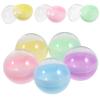 ABOOFAN 50pcs Macaron Shell Twisting Ball Candy Balls Fillable Gumball Machine Balls Gumball Machine Containers Numbered Ball Fillable Round Bingo Game Balls Balls Toy Pp view 1