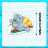 100 PCS Manatee Stickers, Manatee Party Favors Birthday Decorations Supplies Gifts Waterproof Vinyl Stickers for Water Bottle Laptop view 3