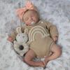 KSBD Lifelike Reborn Baby Dolls-20 inch Sleeping Realistic Newborn Baby Dolls, Soft Cloth Body with Feeding Toy for Kids Age 3 + view 2