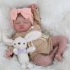 KSBD Lifelike Reborn Baby Dolls-20 inch Sleeping Realistic Newborn Baby Dolls, Soft Cloth Body with Feeding Toy for Kids Age 3 + view 4