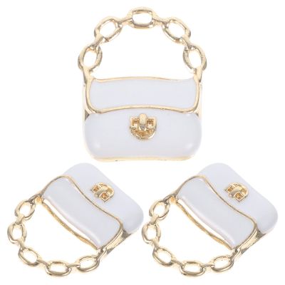 Abaodam 3Pcs Miniature Handbag Doll House Bags Decorate Doll Handbag Miniature Bag Model Mini Packet Chain Wallet Purse Spacer Charm Jewelry DIY Crafts Charm Tiny Purse