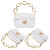 Abaodam 3Pcs Miniature Handbag Doll House Bags Decorate Doll Handbag Miniature Bag Model Mini Packet Chain Wallet Purse Spacer Charm Jewelry DIY Crafts Charm Tiny Purse view 1
