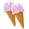 2Pcs Fake Ice Cream Cone Resin Model Dessert Prop for Shop Display and Photography Artificial Ice Cream Decoration for Parties view 1
