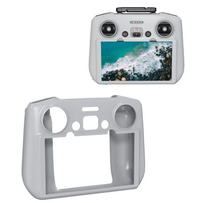Silicone Protective Cover Case for DJI Mini 4 Pro/Air 3 RC 2 Remote Controller Sleeve Soft Case Skin for DJI RC 2 Protector Accessories(Gray)