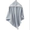 Little Planet by Carter's Unisex-Baby Organic Cotton Towel, Shark/Galaxy Grey, OSZ view 1