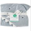 Little Planet by Carter's Unisex-Baby Organic Cotton Towel, Shark/Galaxy Grey, OSZ view 3
