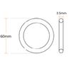 ANNURA Rubber Sealing Gasket, Silicone Nitrile Rubber Washer Seals Assortment Set 88mmx3.5mm(10pcs),85mmx3.5mm(10pcs) (Size : 58mmx3.5mm(10pcs)) (Size : 60mmx3.5mm(10pcs)) view 2