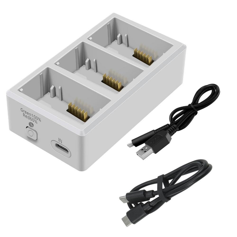 5V 3A Charging Hub, 3 Slots Intelligent Flight Batteries Charging Hub with LED Indocator for DJI Mavic Mini 3 Pro Drone