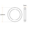 ANNURA Rubber Sealing Gasket, Silicone Nitrile Rubber Washer Seals Assortment Set 100mmx5mm(10pcs),80mmx5mm(10pcs) (Size : 85mmx5mm(10pcs)) (Size : 110mmx5mm(10pcs)) view 2