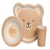 Pearhead Bear Baby Feeding Set - Includes Plate, Bowl, and Cup - Toddler Dinnerware Feeding Essentials for Snacktime and Lunchtime, Baby Led Weaning, 12+ Months view 1