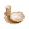 Pearhead Bear Baby Feeding Set - Includes Plate, Bowl, and Cup - Toddler Dinnerware Feeding Essentials for Snacktime and Lunchtime, Baby Led Weaning, 12+ Months view 2