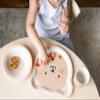 Pearhead Bear Baby Feeding Set - Includes Plate, Bowl, and Cup - Toddler Dinnerware Feeding Essentials for Snacktime and Lunchtime, Baby Led Weaning, 12+ Months view 4
