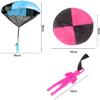 Parachute Tangle-Free Throwing Parachute Outdoor Flying,No Assembly Required Stocking Stuffers Party Favors,Classroom Prize,Birthday Gift,Novelty and Gag view 2